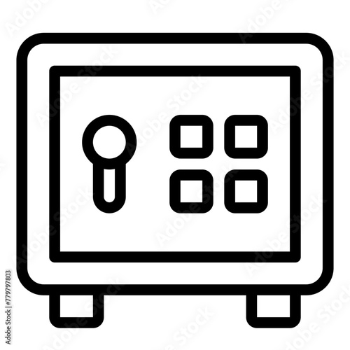 Safe Box line icon