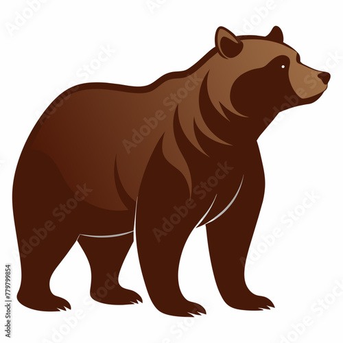 brown-bear-silhouette-to-the-right © VarotChondra