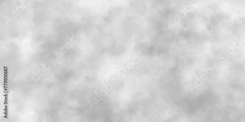 Abstract white and gray isolated cloud cumulus clouds. Gray aquarelle painted realistic fog or mist smoky textured canvas design. White and ash messy wall stucco texture background.	 photo