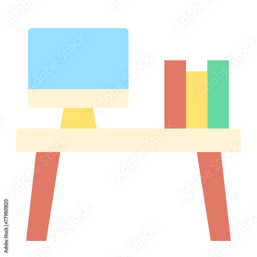 Desk flat icon
