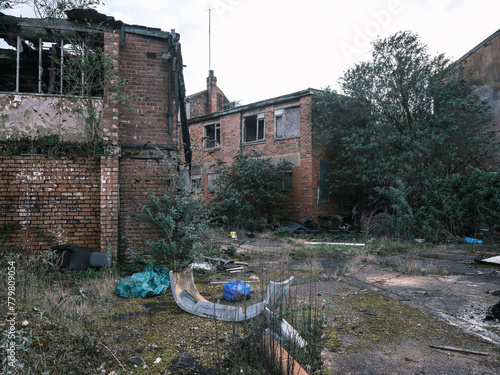 Fotografia Abandoned and derelict industrial site