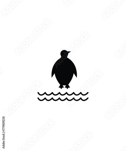penguin icon, vector best flat icon.