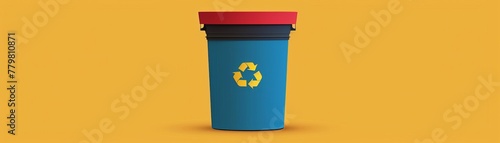 A minimalist compost bin icon against a clean background