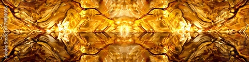 Seamless patterns of golden minerals intertwining in a captivating abstract background.