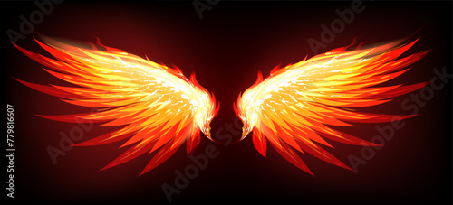 Fire glow wings © vectortatu