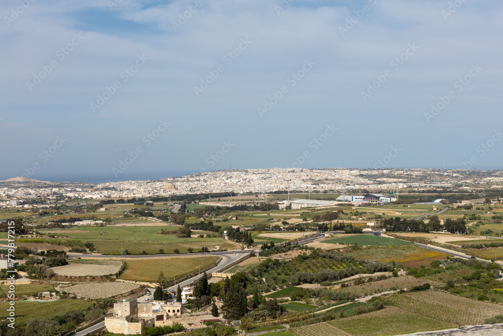 Malta view on a sunny spring day