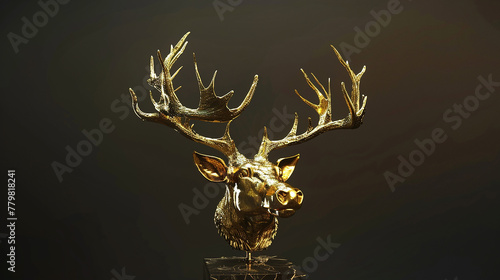 Price with the shape of a golden deer  © nanihta