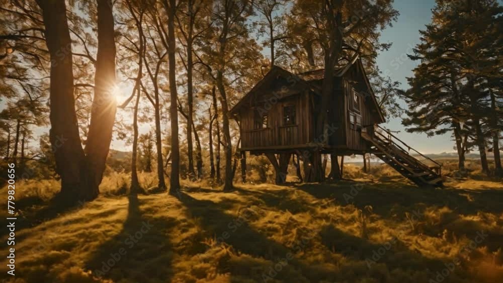 Verdant Vista: A Springtime View from a Tree House Verdant Vista: A Springtime View from a Tree House