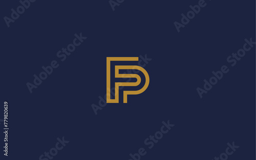 letter fp logo icon design vector design template inspiration
