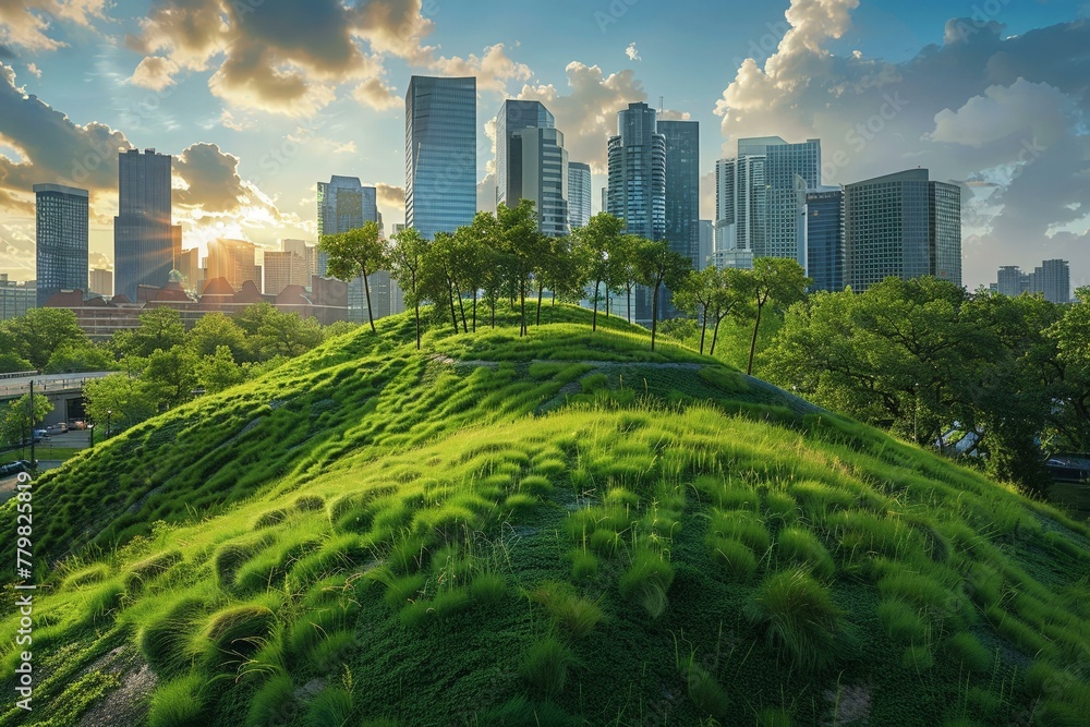 Obraz premium Corporate governance rooted in sustainability a cityscap 1