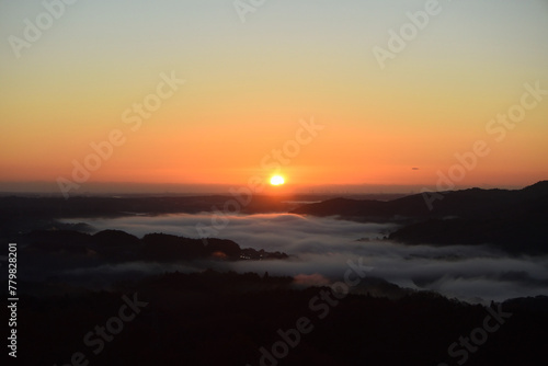 Sea of clouds in early morning