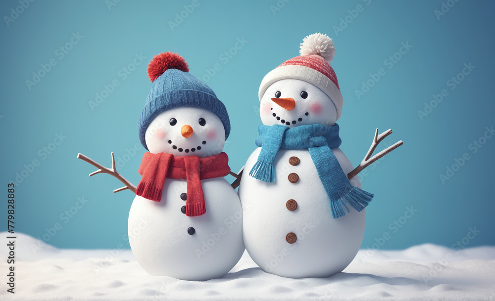 snowman with hat and scarf snowman with hat and scarf