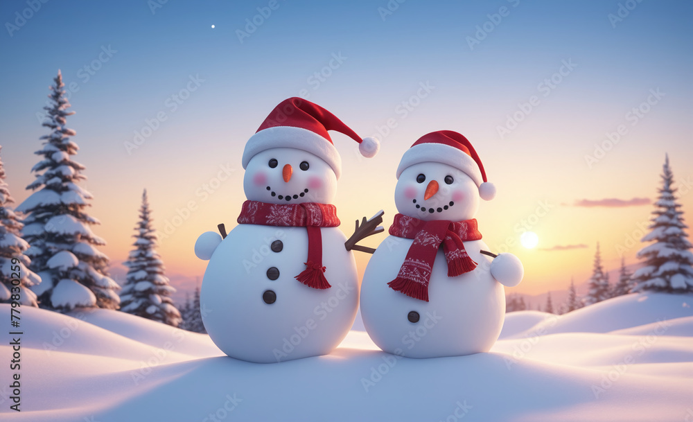 snowman with hat and scarf snowman with hat and scarf