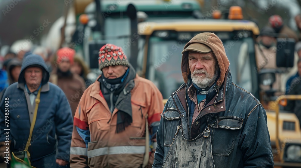 Agricultural farmers protest