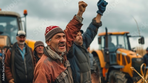 Agricultural farmers protest