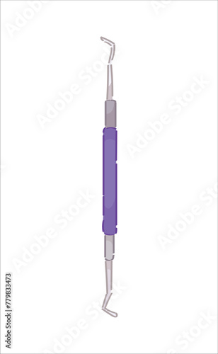 Nail lifter on white background