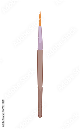Nail art brush on white bac...