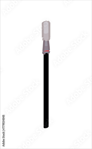 Nail drill bit on white bac...