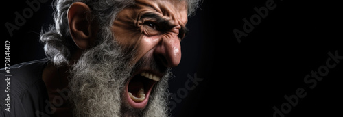 angry person shouting concept © kues1