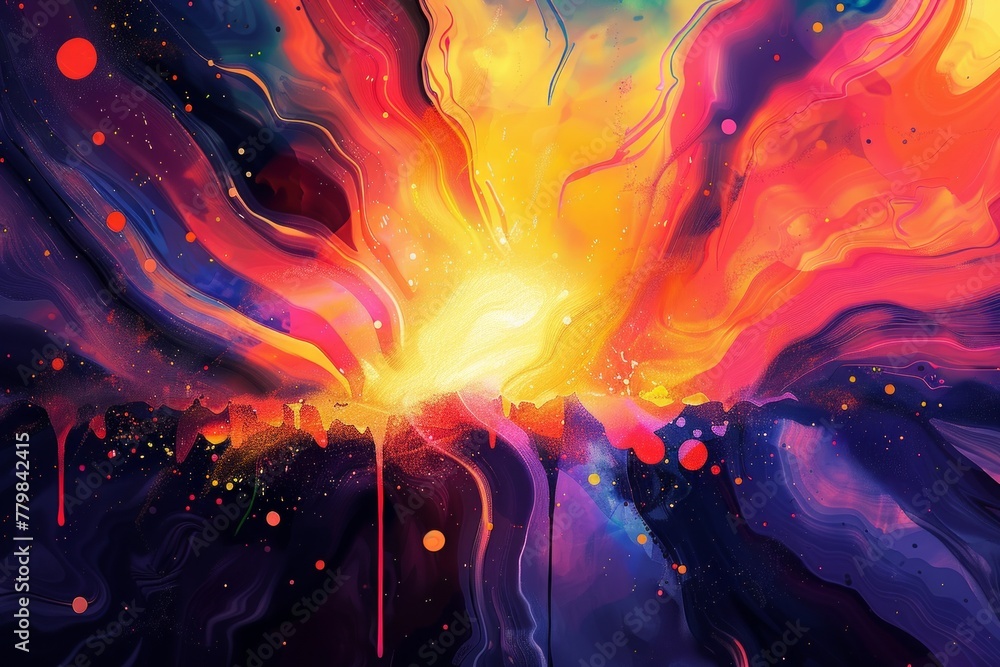 Fototapeta premium abstract background for Scream Day