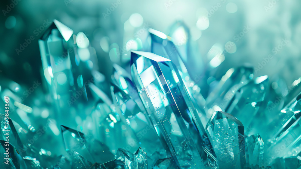 crystal background in blue color, abstract crystal background in blue color, abstract