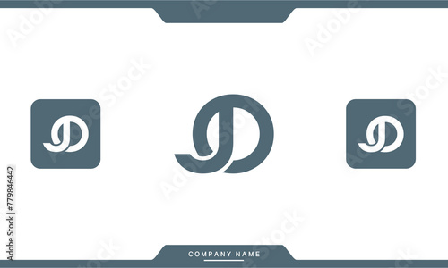 JO, OJ, J, O, Abstract Letters Logo Monogram
