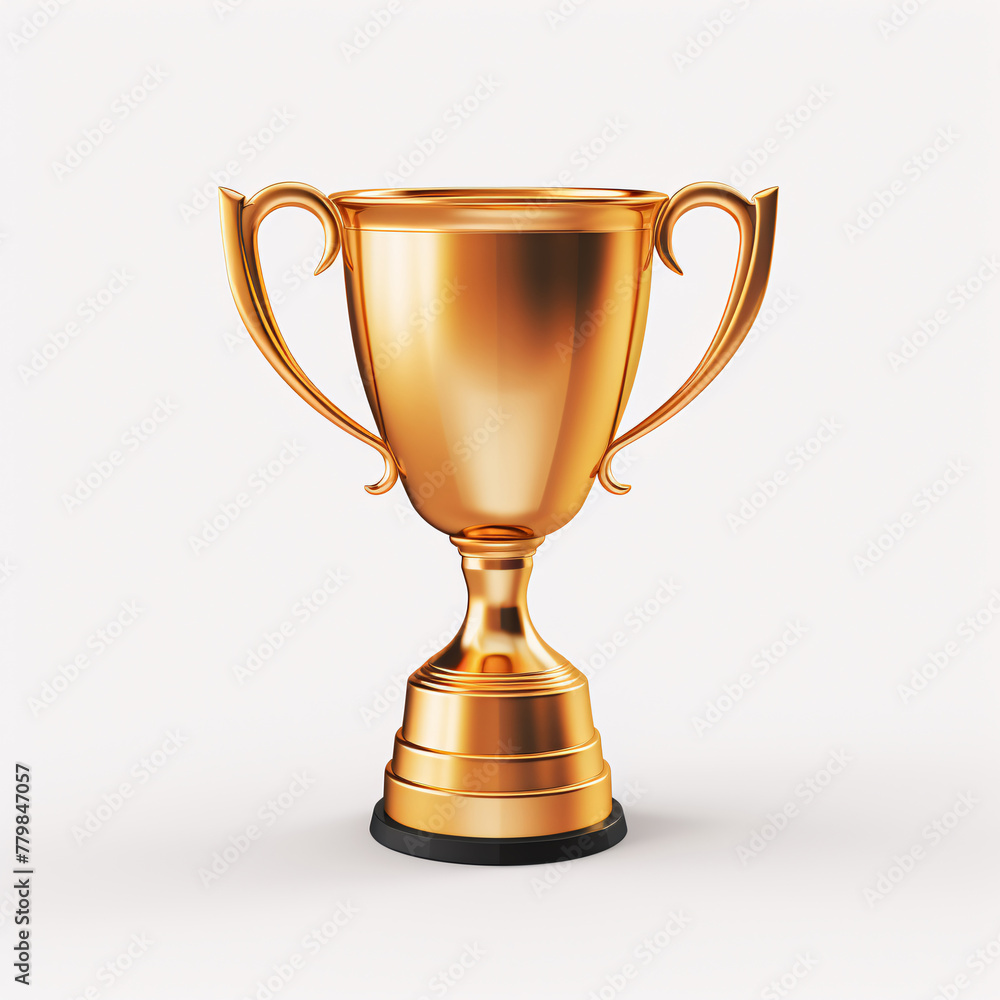 Golden trophy model 3D rendering, sports competition competition scene illustration element Golden trophy model 3D rendering, sports competition competition scene illustration element