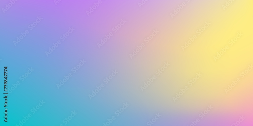 Multicolored Gradient. Rainbow vibrant modern color blend background. Abstract template for poster, cover, wallpaper, brochure