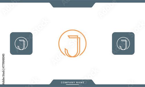 JO, OJ, J, O, Abstract Letters Logo Monogram
