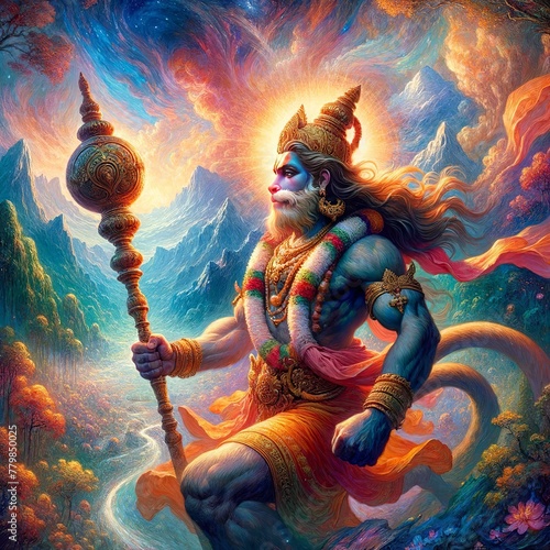 Hanuman Jayanti illustration