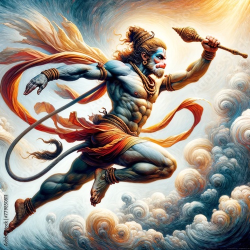 Hanuman Jayanti illustration