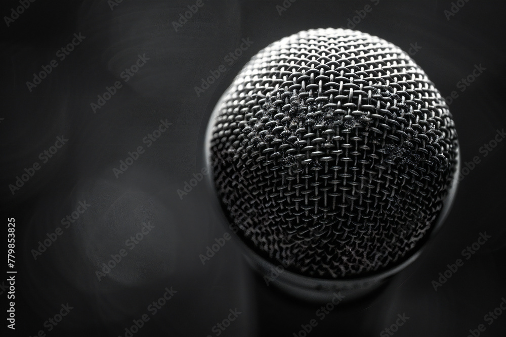 close-up shot of a microphone close-up shot of a microphone