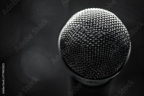 close-up shot of a microphone © Sandu