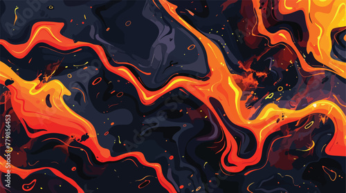 Art hot lava fire abstract pattern illustration background photo