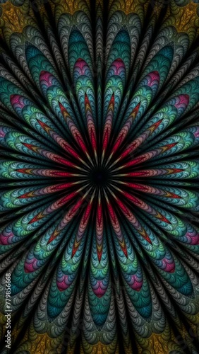 Loop kaleidoskop Animation fractal abstract vj loop music background