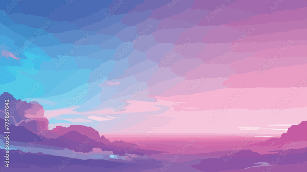 Beautiful Gradient Background PinkBlue Sky Featuring