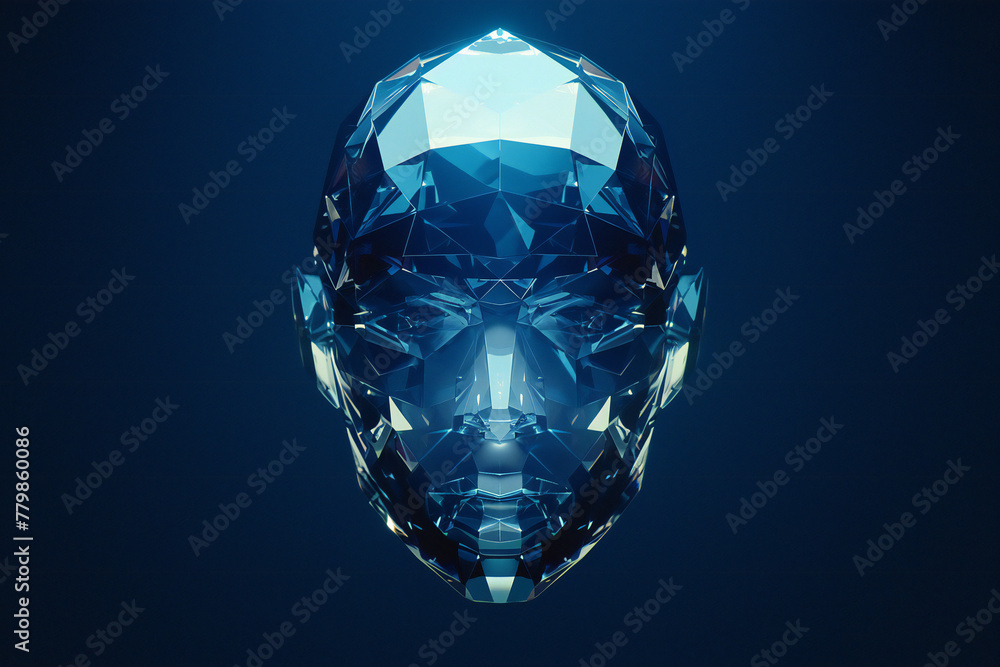 Robotic futuristic face Robotic futuristic face