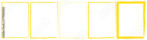 Grunge square and rectangle frames. Ink empty black boxes set. Rectangle borders collections. Rubber square stamp imprint. Vector illustration isolated on white background. eps 10