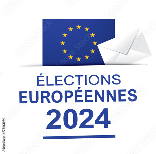 ELECTIONS EUROPEENNES - 9 JUIN 2024 - ILLUSTRATION VECTORIELLE - V8