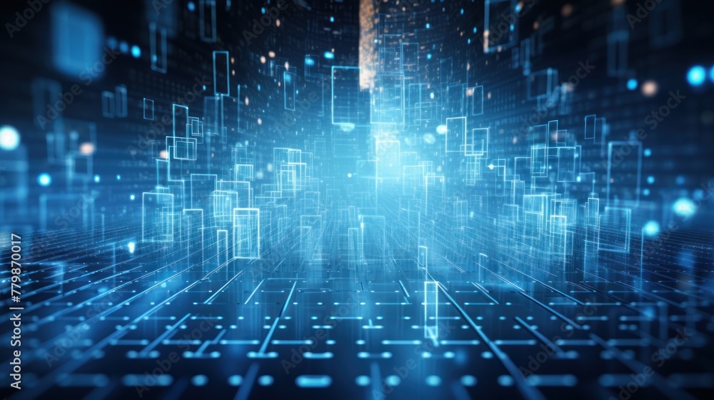 IT Industry Particles in Digital World Background IT Industry Particles in Digital World Background