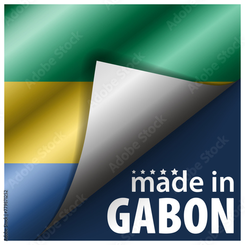 Made in Gabon graphic and label. Free Download Made in Gabon graphic and label. - GFXLoad