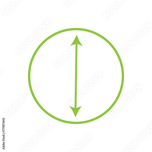 Height and width icon symbols are simple design vector illustrations on a white background