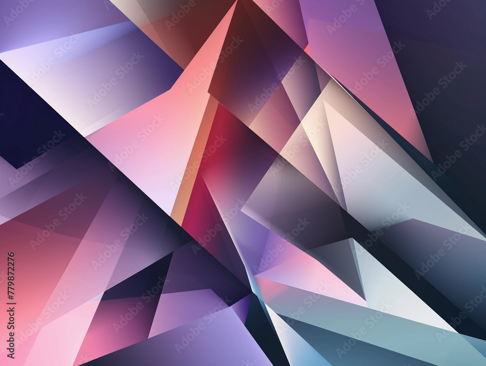 Obraz premium Geometric Rainbow: Abstract Polygonal Background
