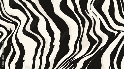Zebra stripes pattern monochromatic design