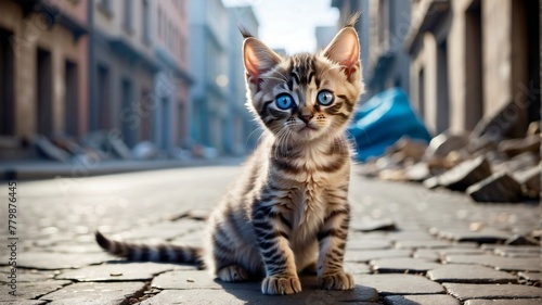 cat on the street © Елена Tomaeva