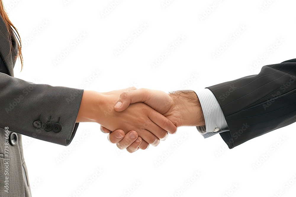 Handshake after successful cooperation