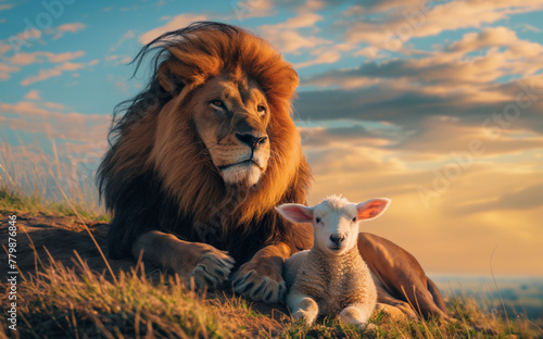 Christian and Jewish Symbolism  Lion and Lamb  Icons of Peace and Reconciliation  Resonating with Isaiah   s Prophetic Vision. Symbolizing Lamb of God  Lion of Judah  Passover  Cross  Resurrection