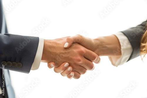 Handshake after successful cooperation