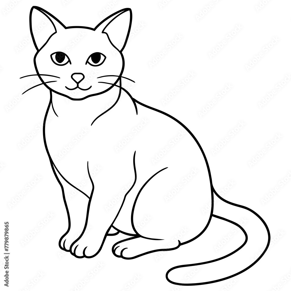 cat vector illustration with line art.
cat vector illustration with line art.