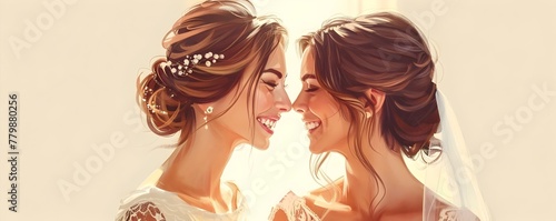 Radiant Bride and Mother Embrace of Love and Joy Celebrated on a Special Day